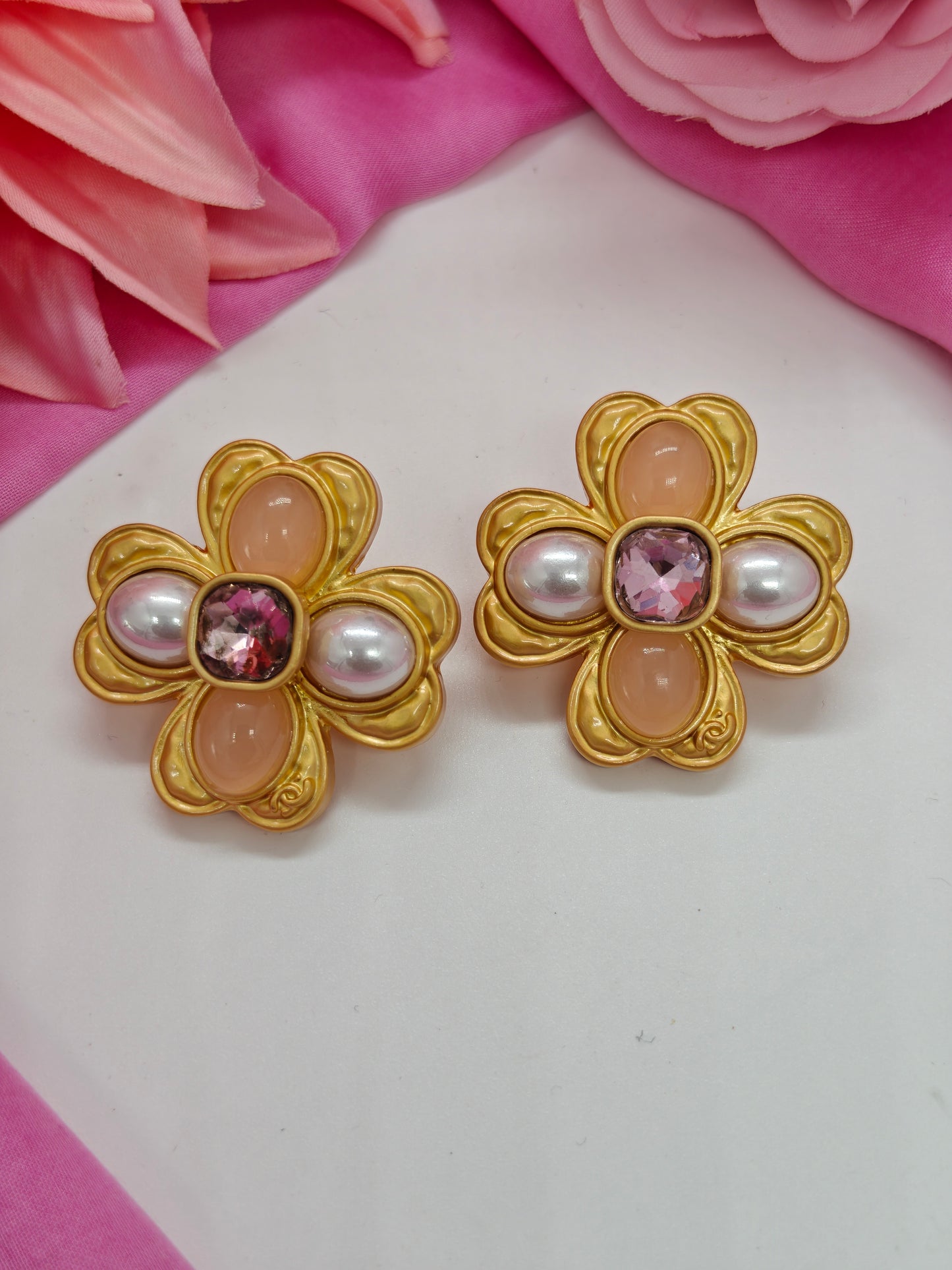 Quirky Floral Earrings- #QNE-159