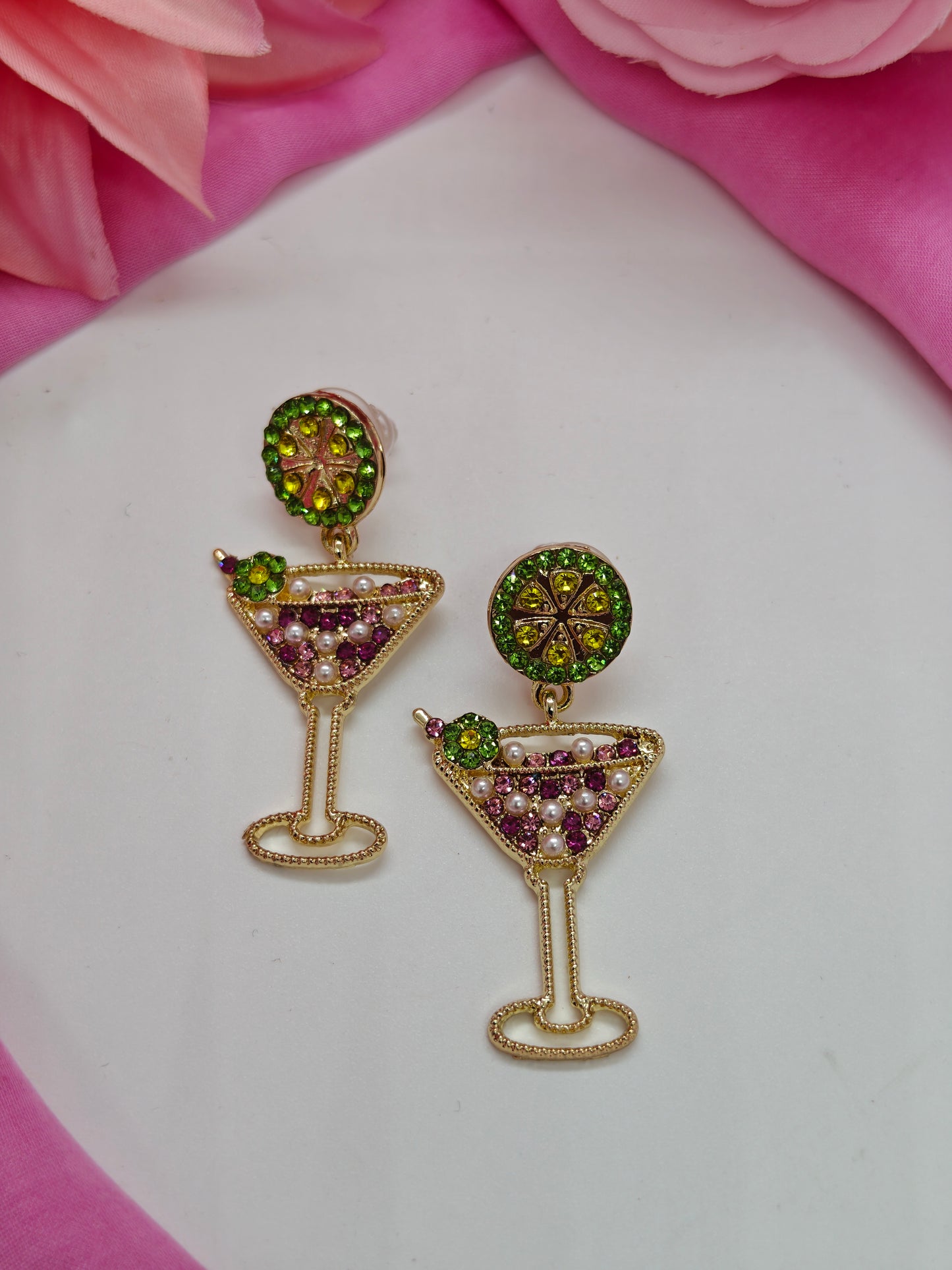 Quirky Lil Wine Bottle Earrings- #QNE-161