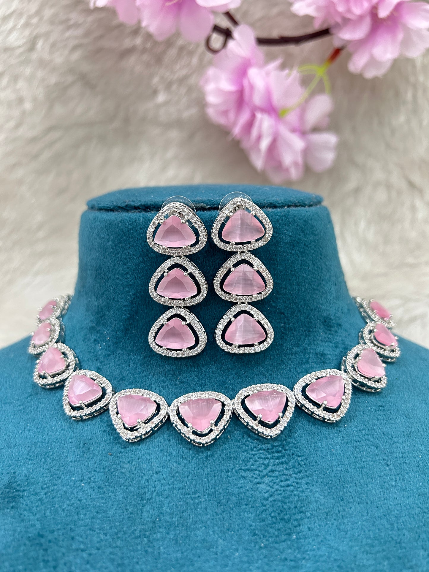 AD Choker Set #AD001 (Pink)