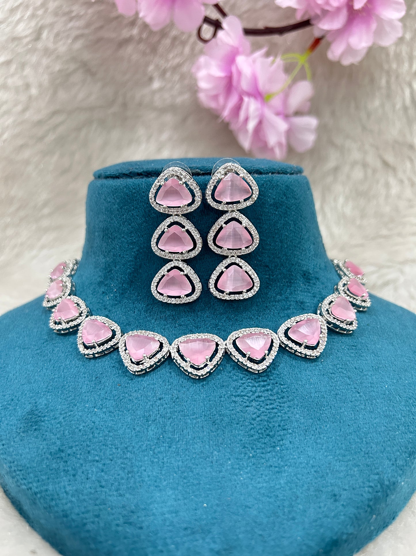 AD Choker Set #AD001 (Pink)