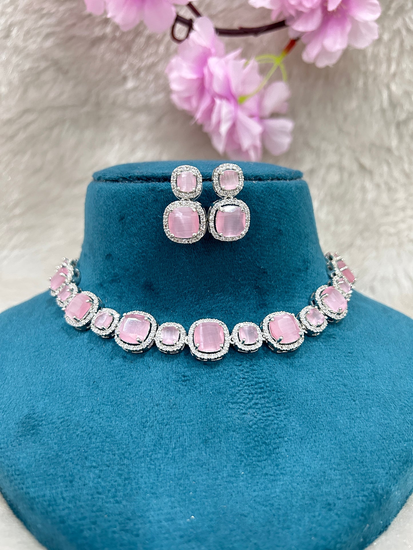 AD Choker Set #AD002 (Pink)