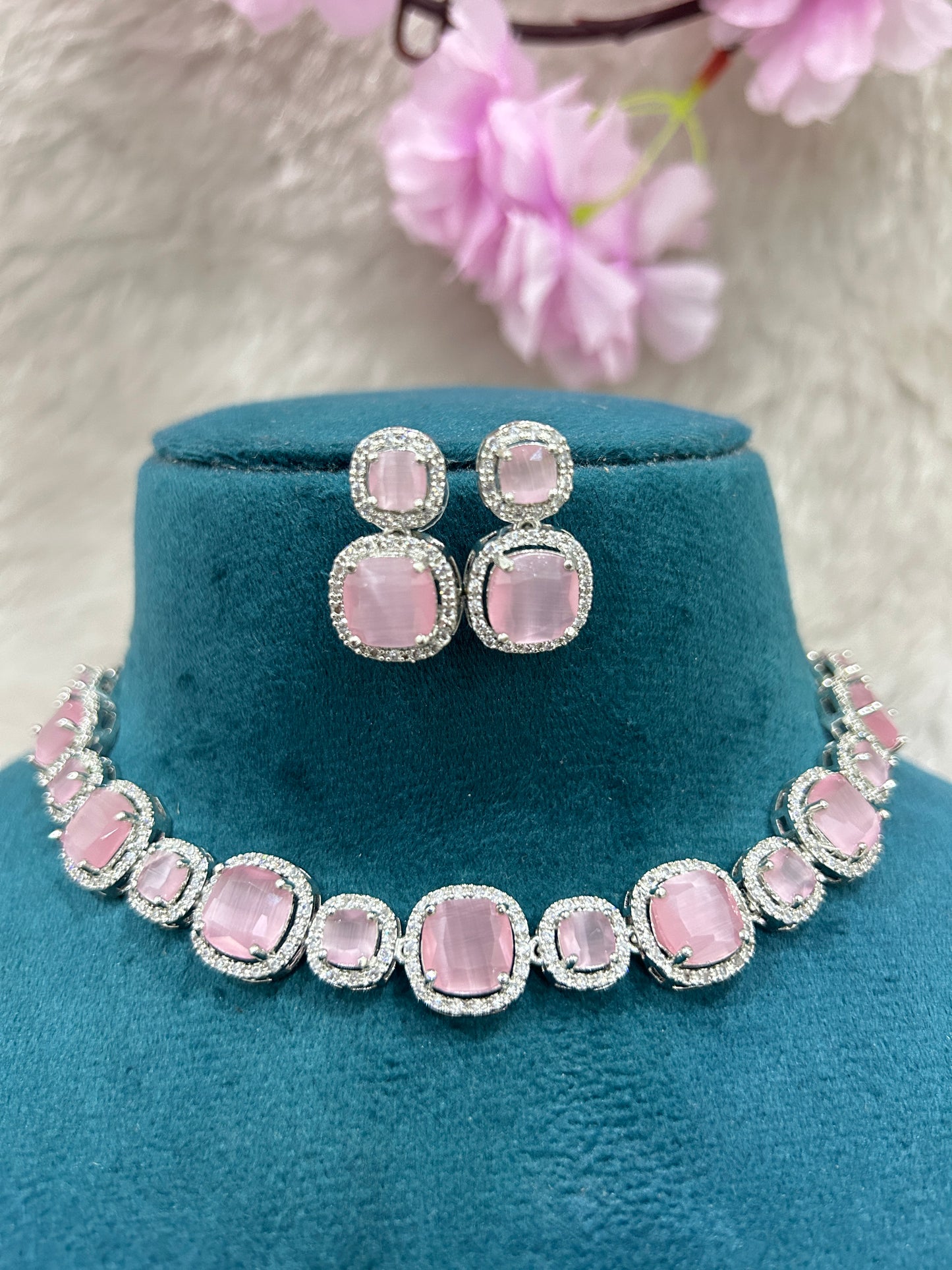 AD Choker Set #AD002 (Pink)