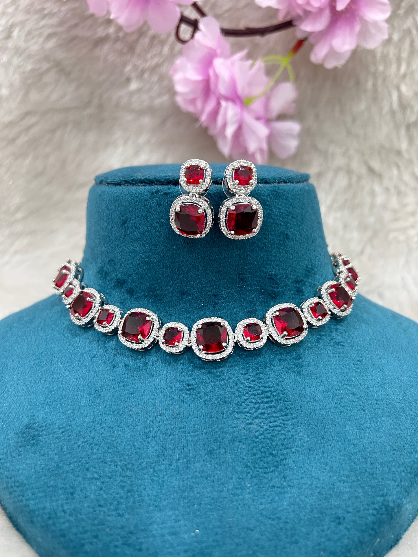 AD Choker Set #AD002 (Red)