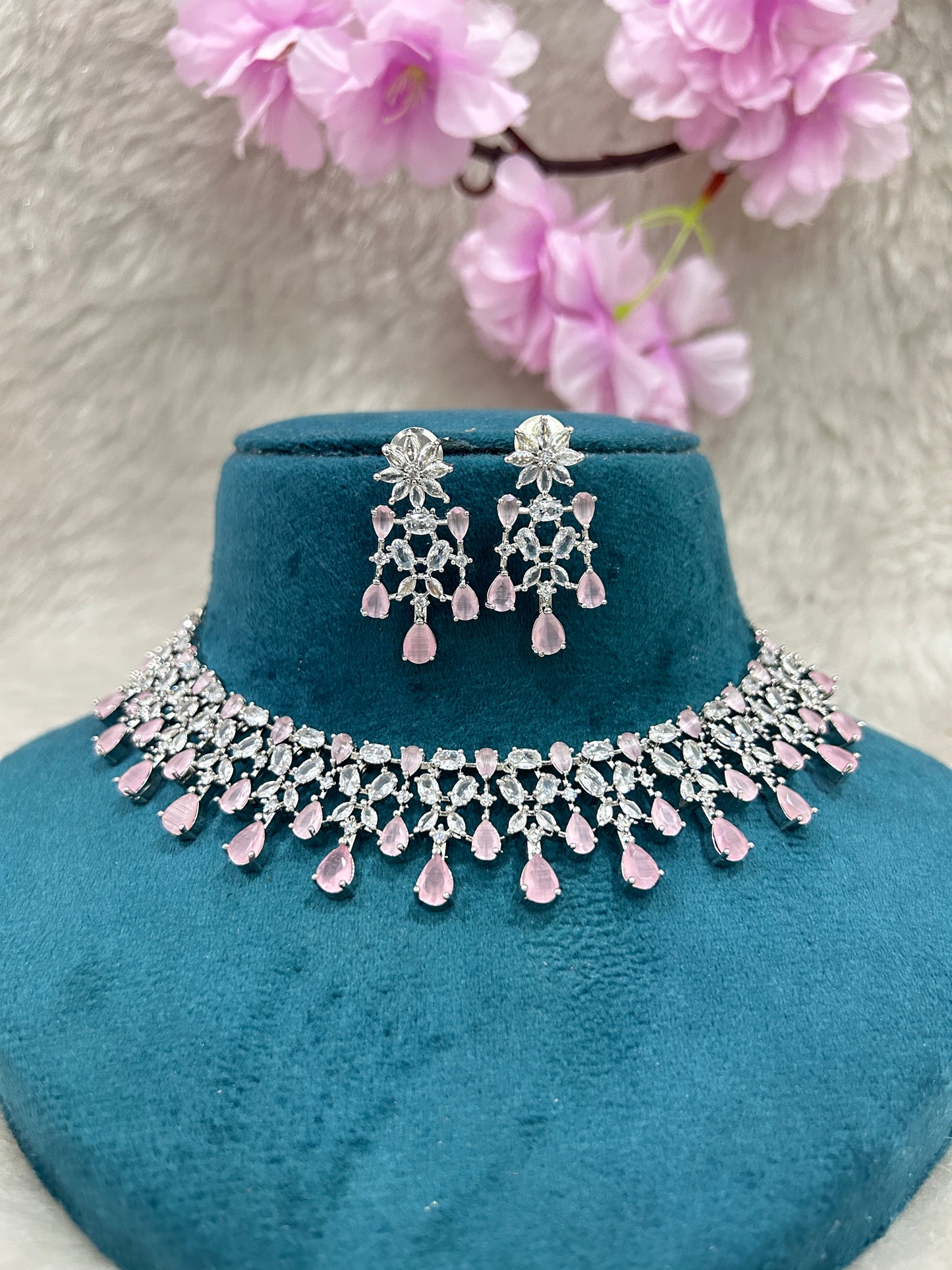 AD Choker Set #AD005 (Pink)