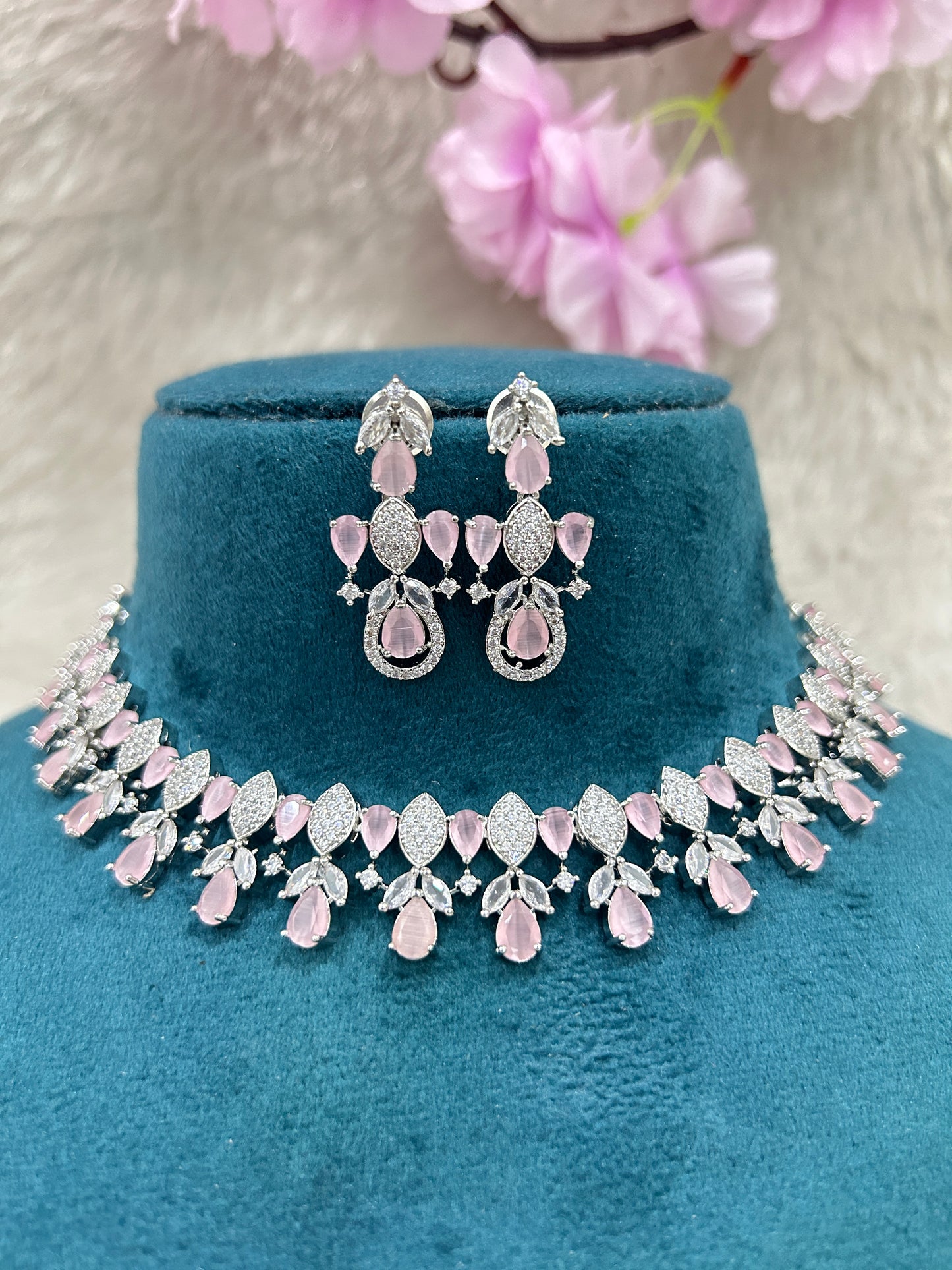 AD Choker Set #AD006 (Pink)