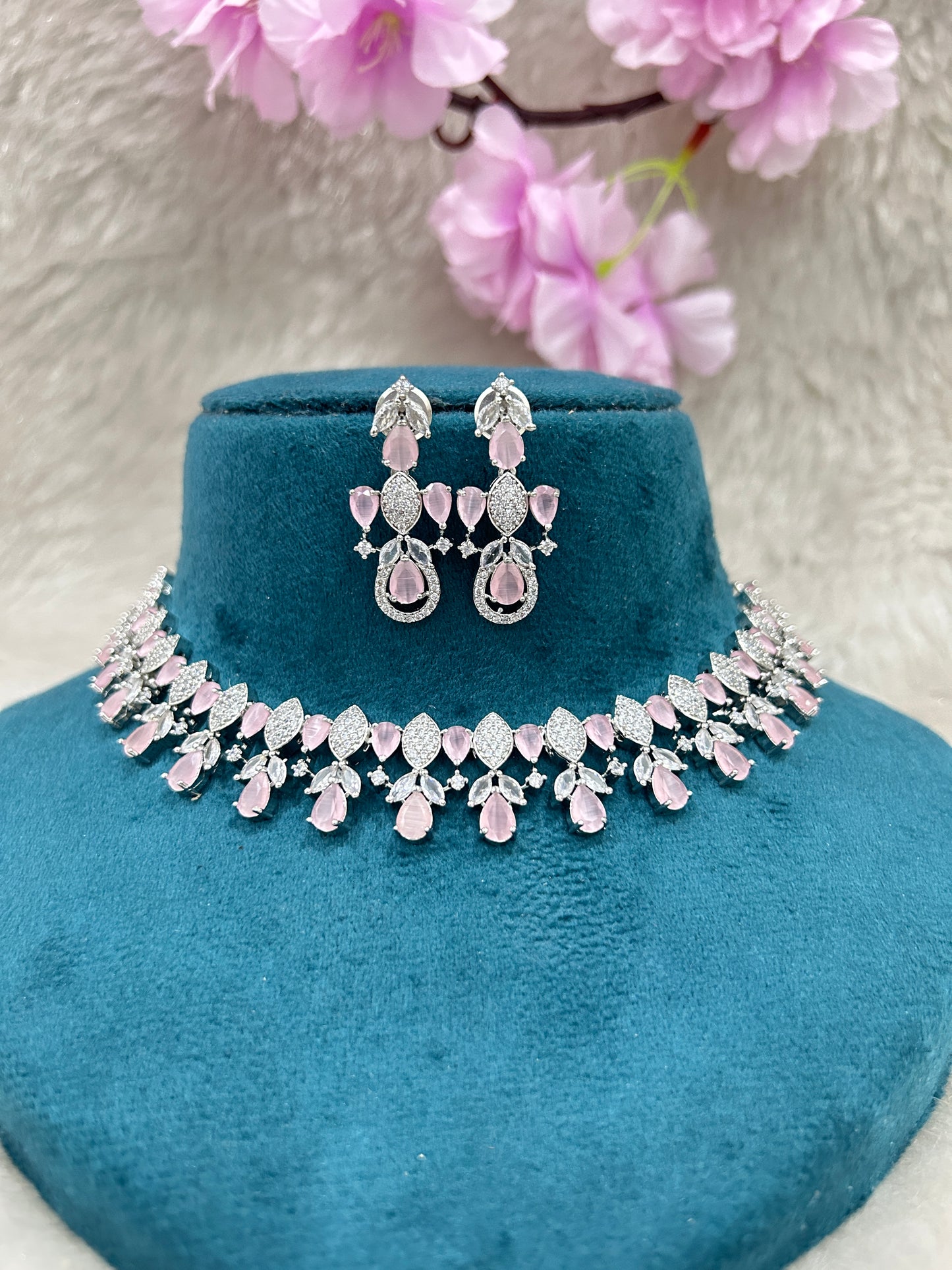 AD Choker Set #AD006 (Pink)