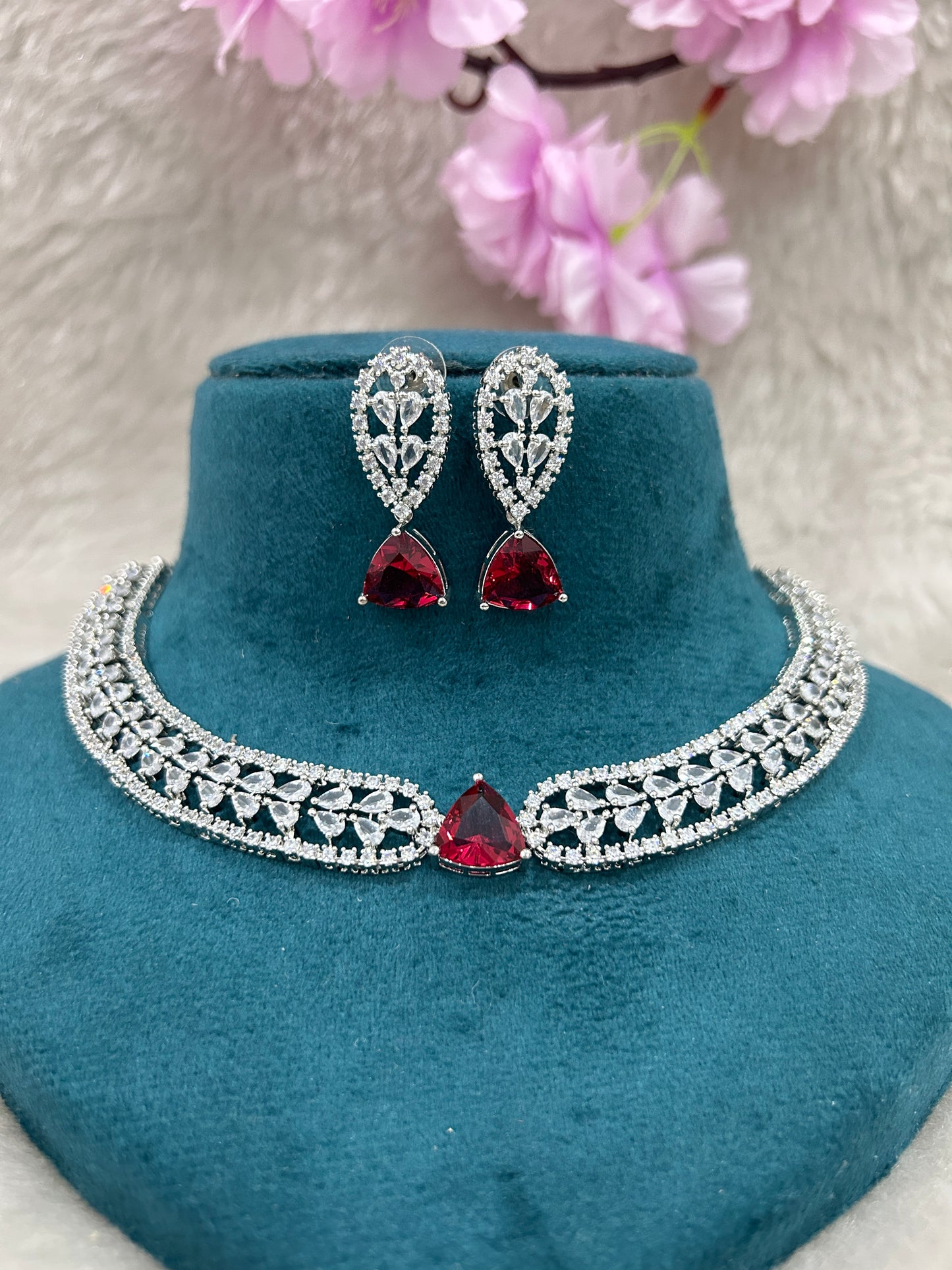 AD Choker Set #AD008 (Red)