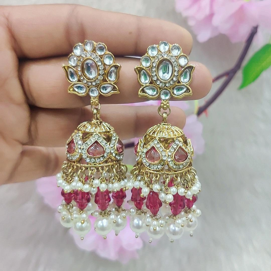 Earrings #E029 (Maroon)