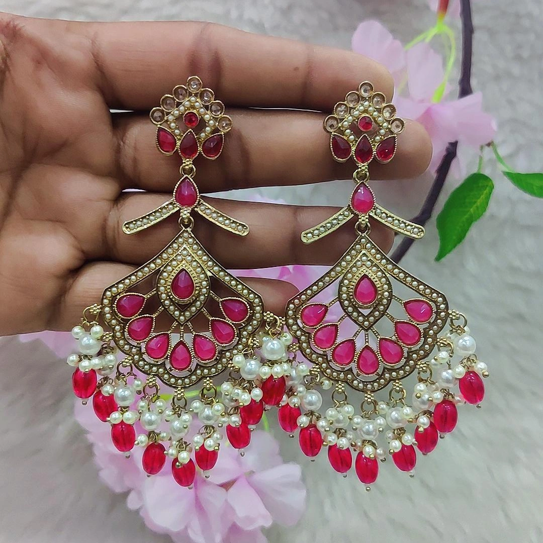Earrings #E035 (Rani Pink)