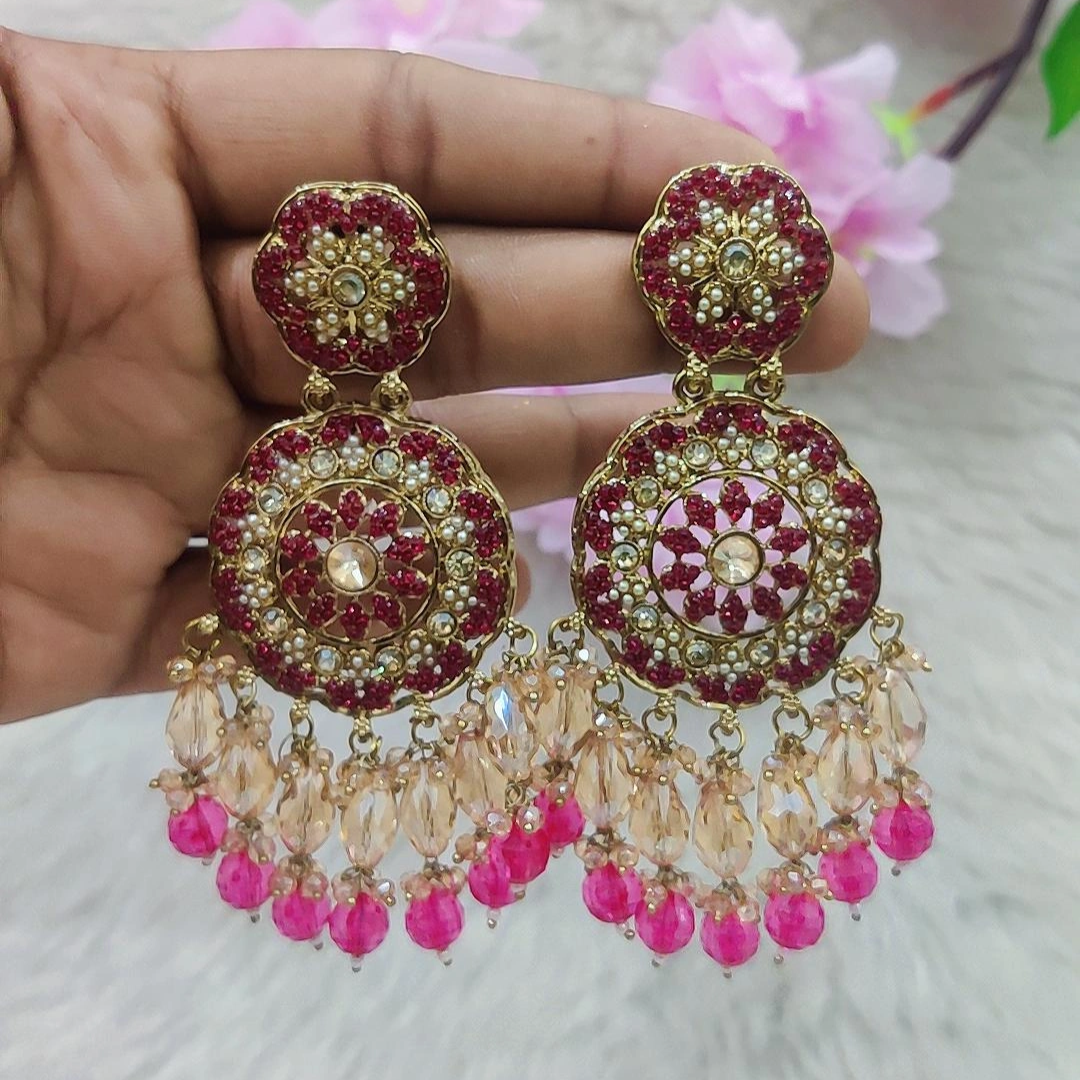 Earrings #E032 (Rani Pink)