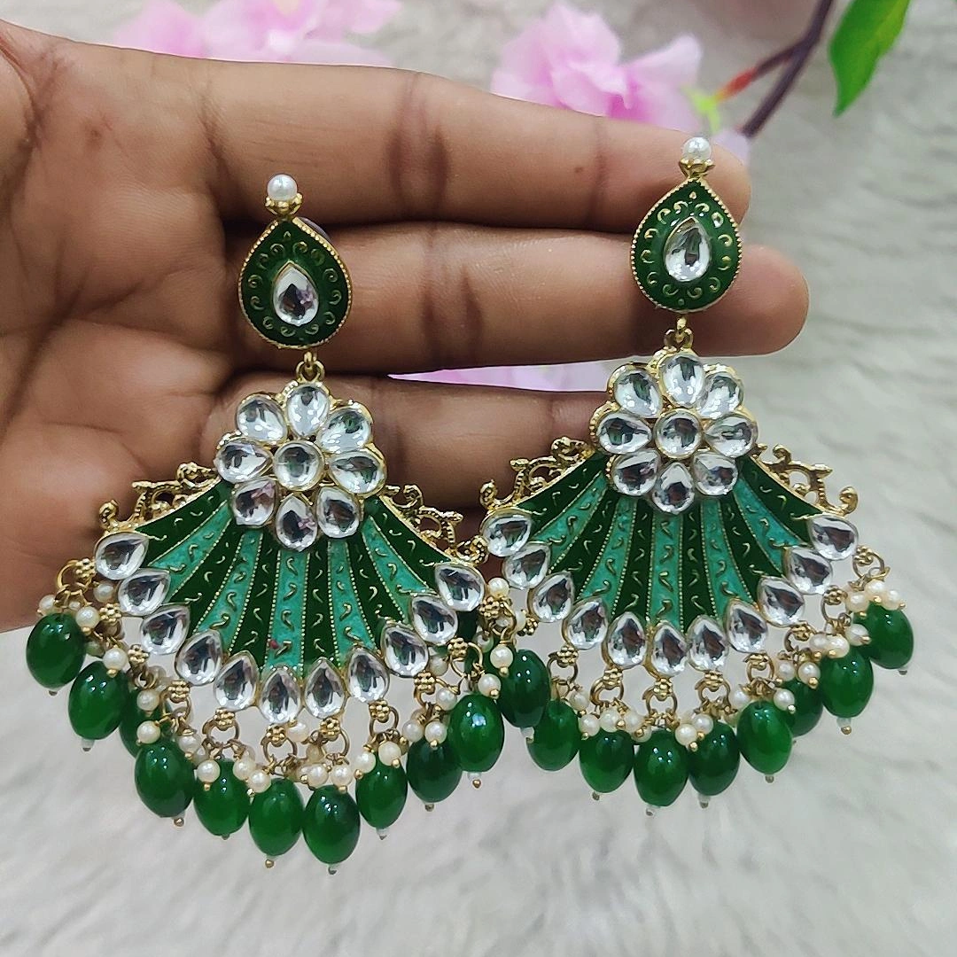 Earrings #E028 (Green)