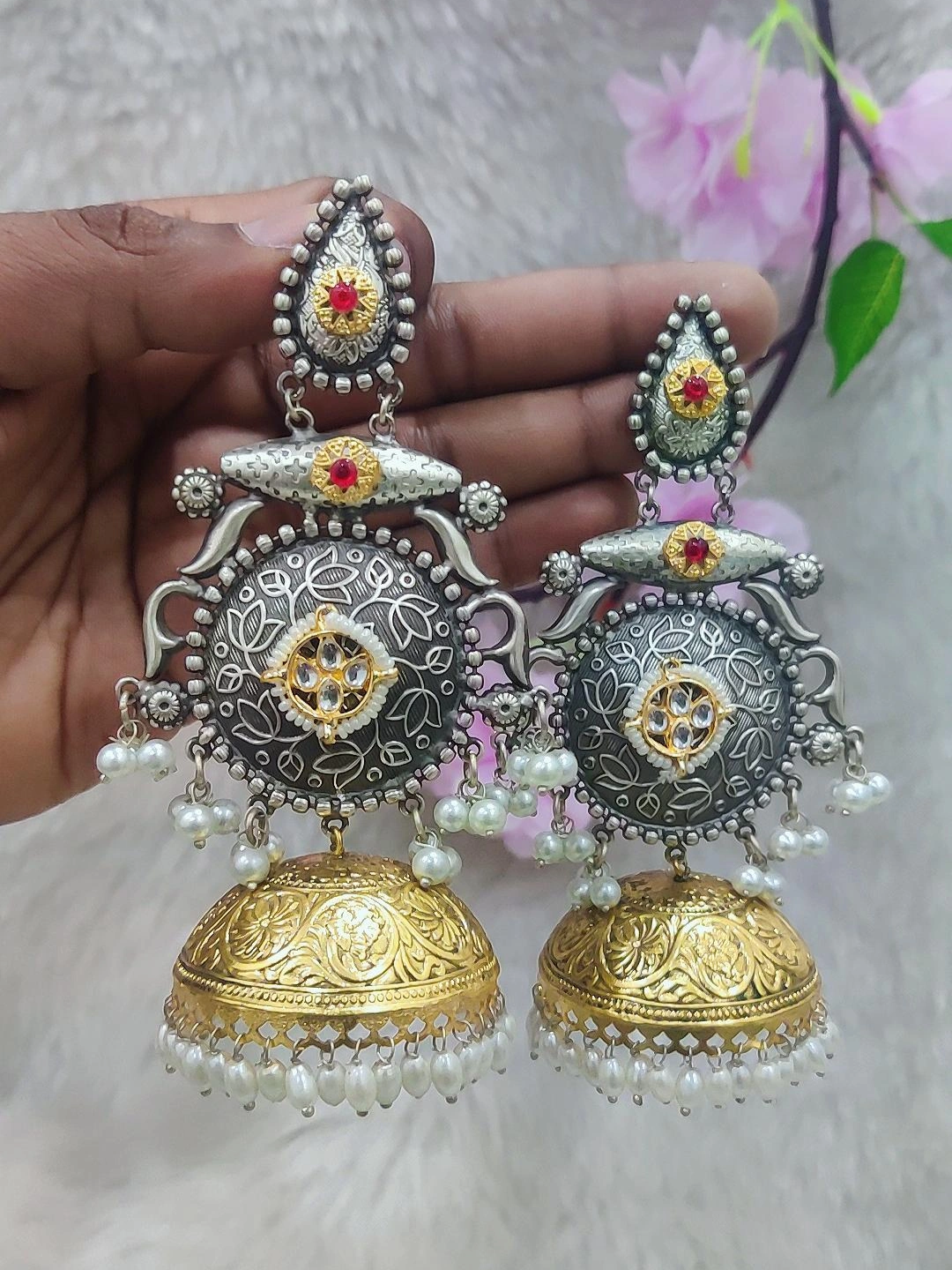 German Silver Earrings #P0078