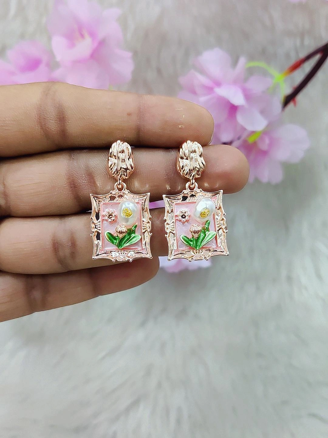 Floral Earrings #FE012 (Multi-1)