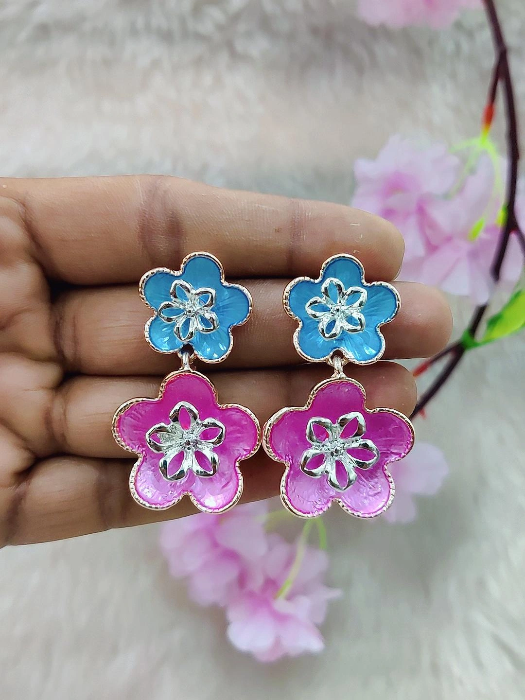 Floral Earrings #FE005 (Multi-3)