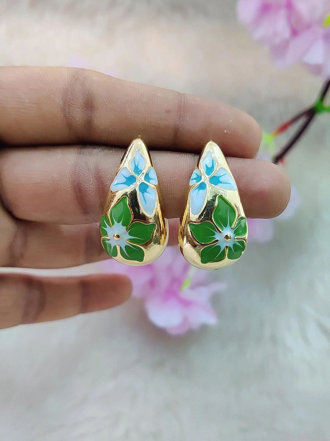 Tear-Drop Earrings #FE018-2