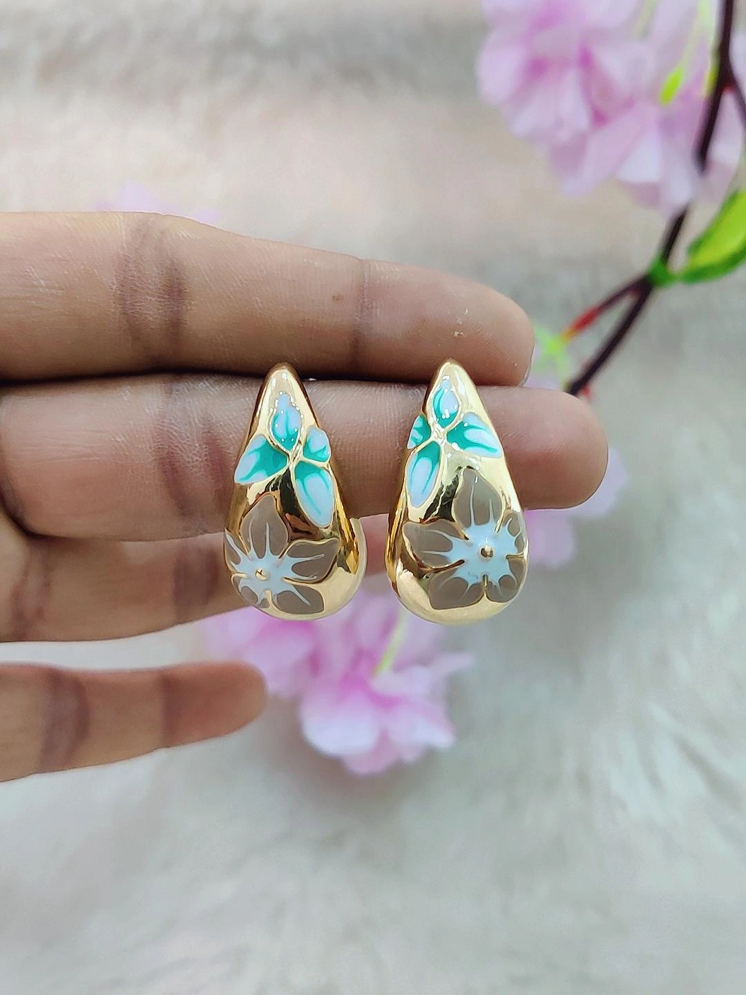 Tear-Drop Earrings #FE018-3