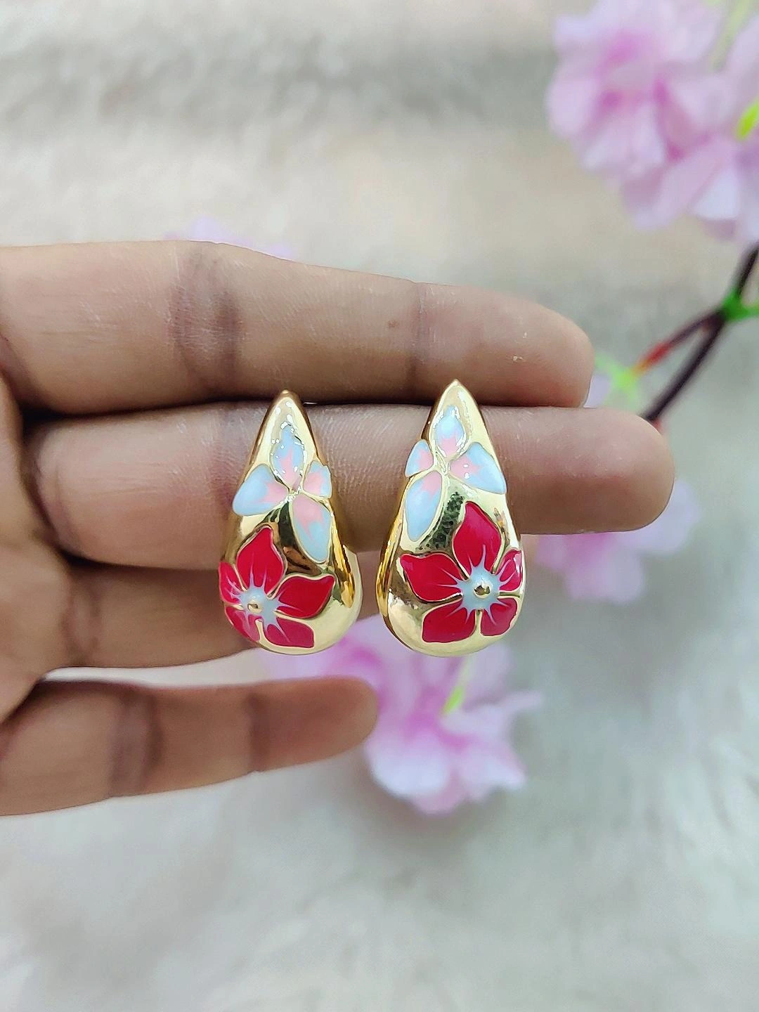 Tear-Drop Earrings #FE018-4