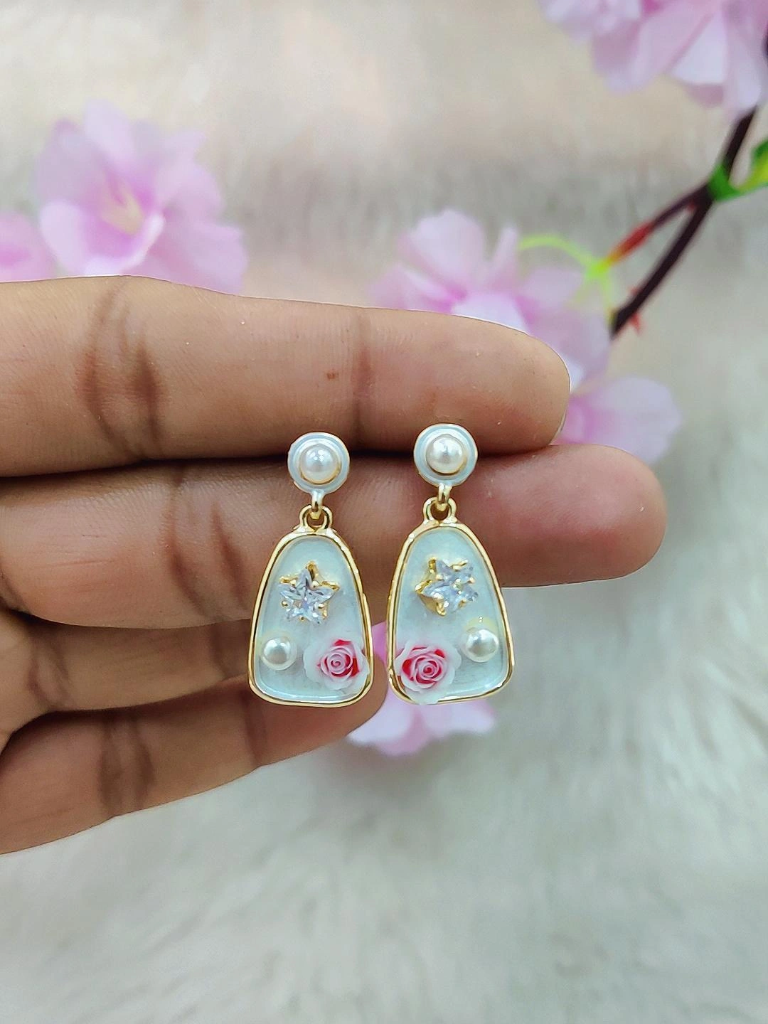 Floral Earrings #FE013 (Multi-1)