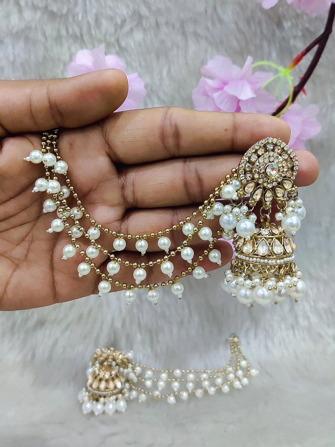 Earrings With Chain #E038