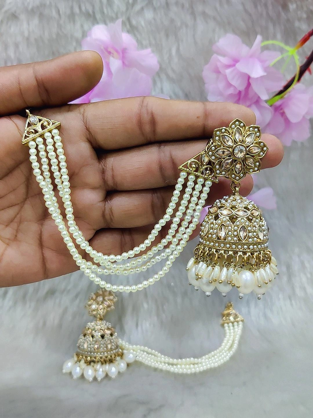 Earrings With Chain #E039