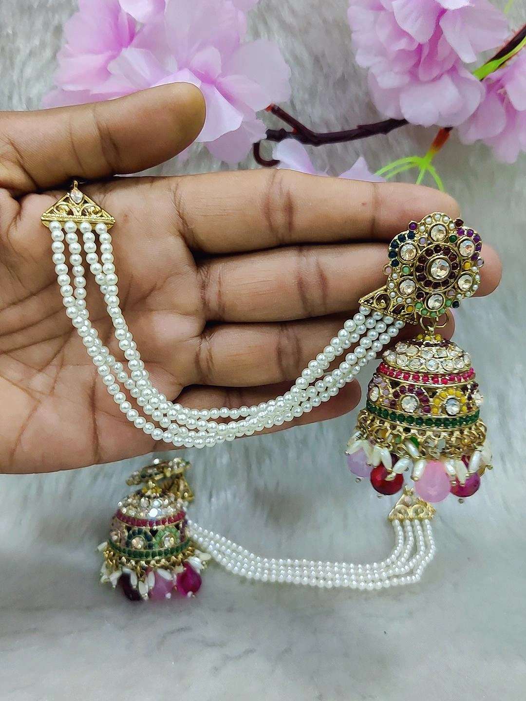 Earrings With Chain #E040