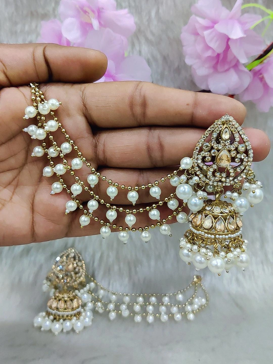 Earrings With Chain #E042