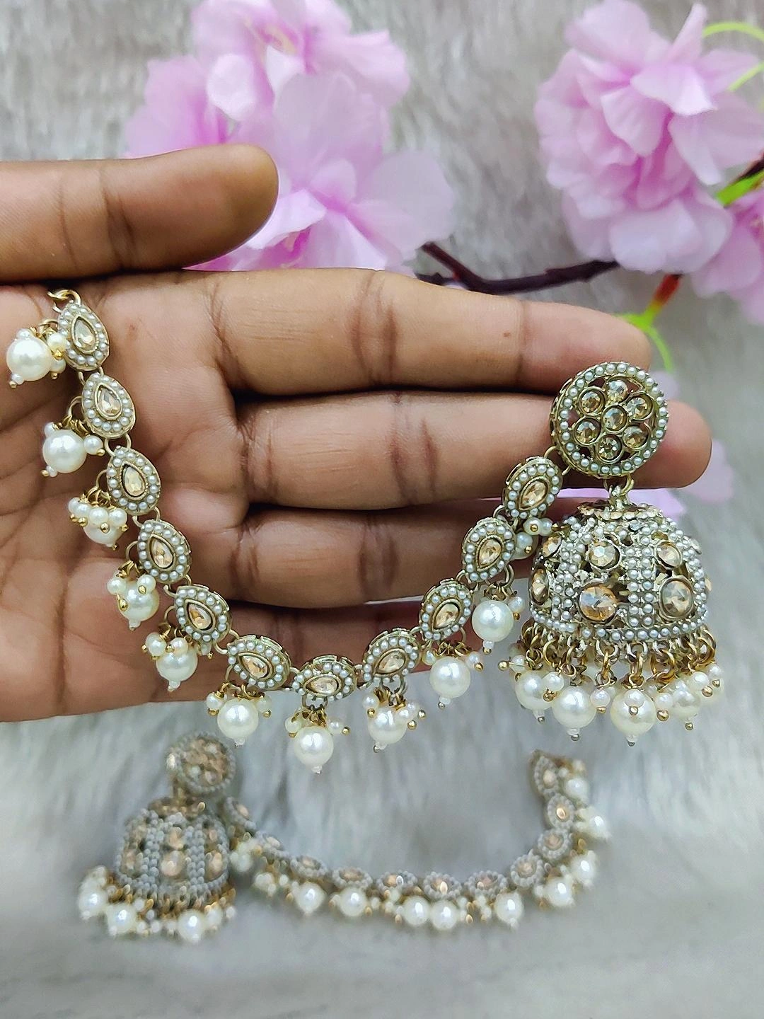 Earrings With Chain #E043