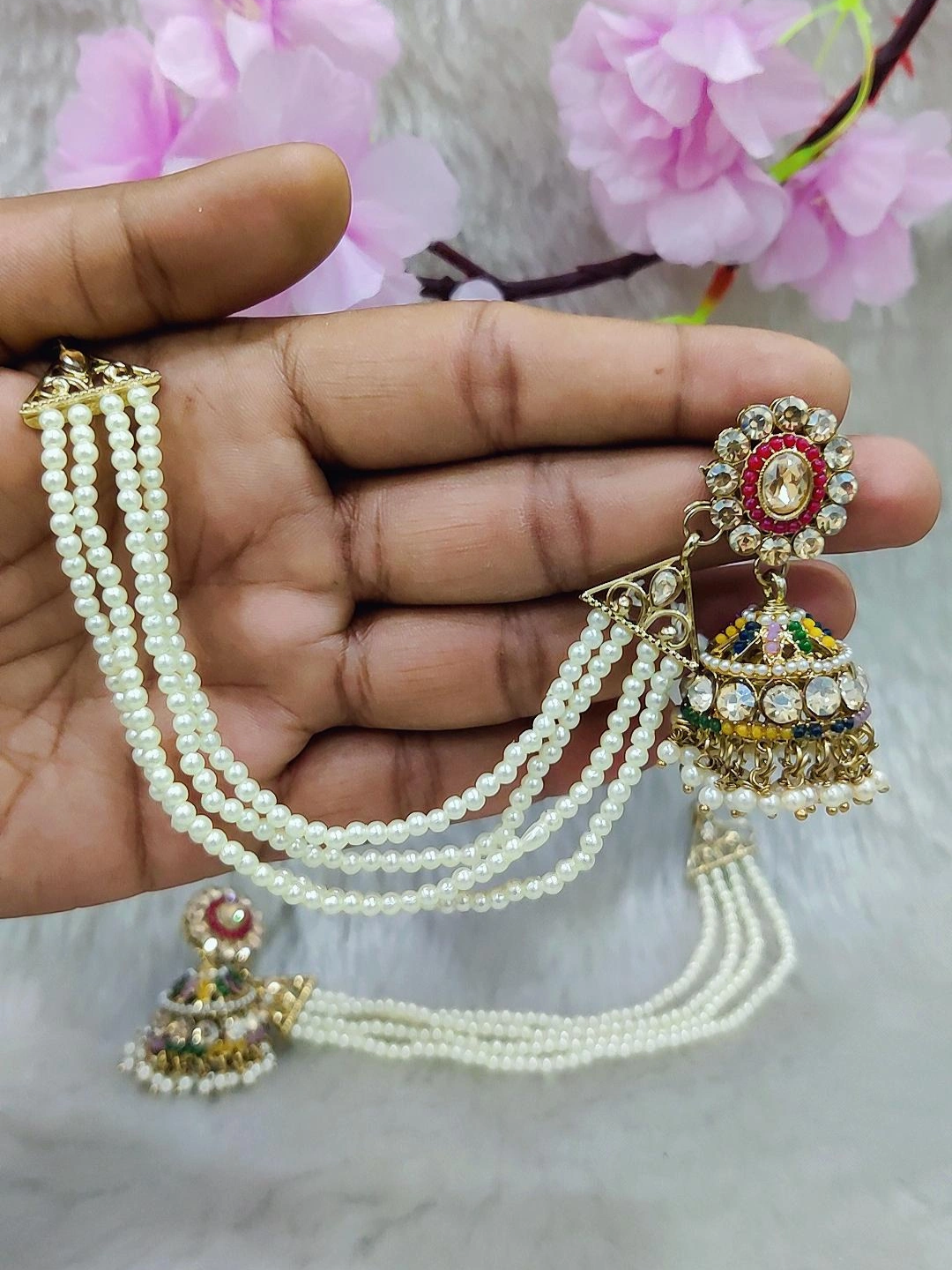 Earrings With Chain #E048