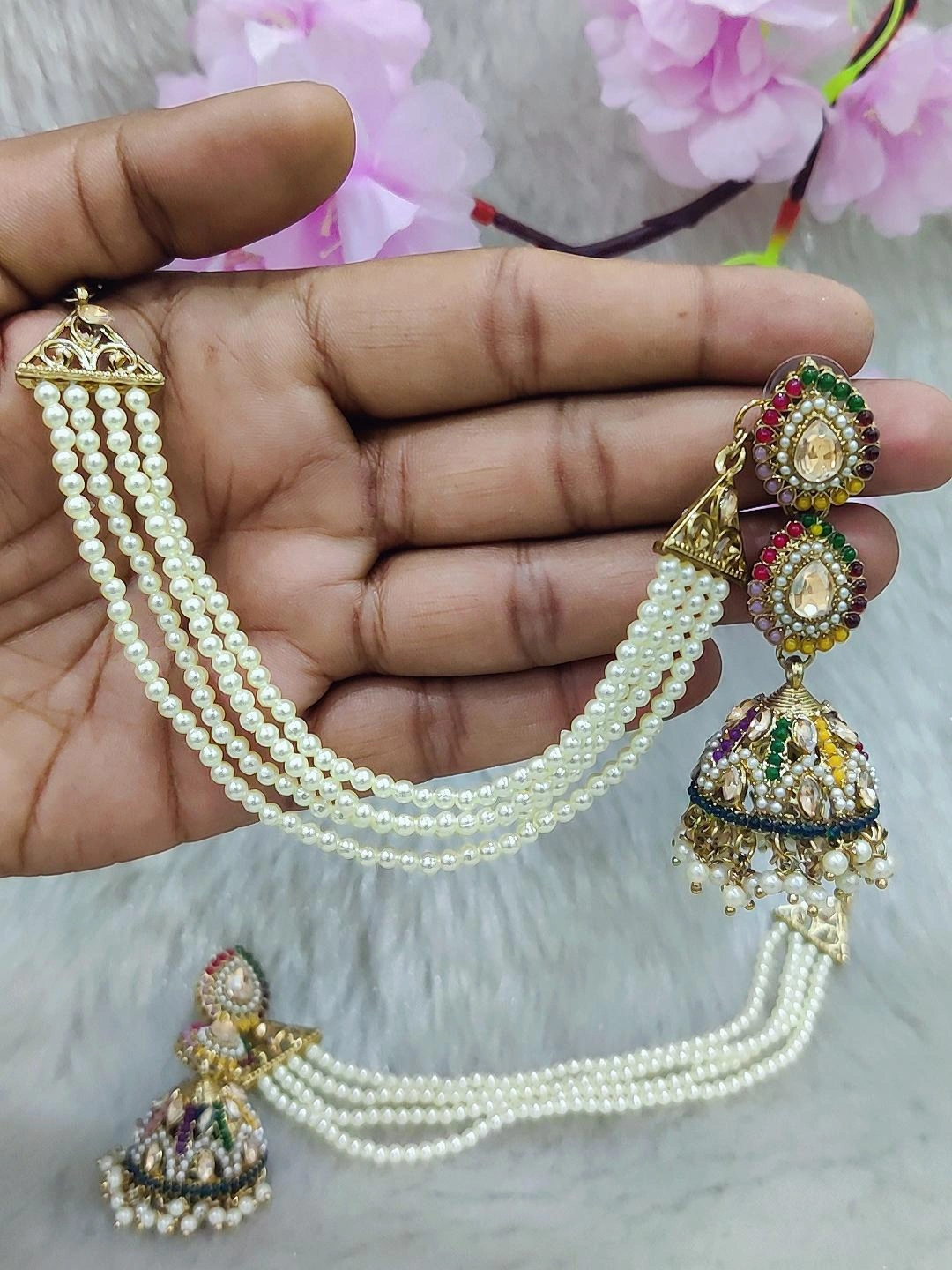 Earrings With Chain #E053