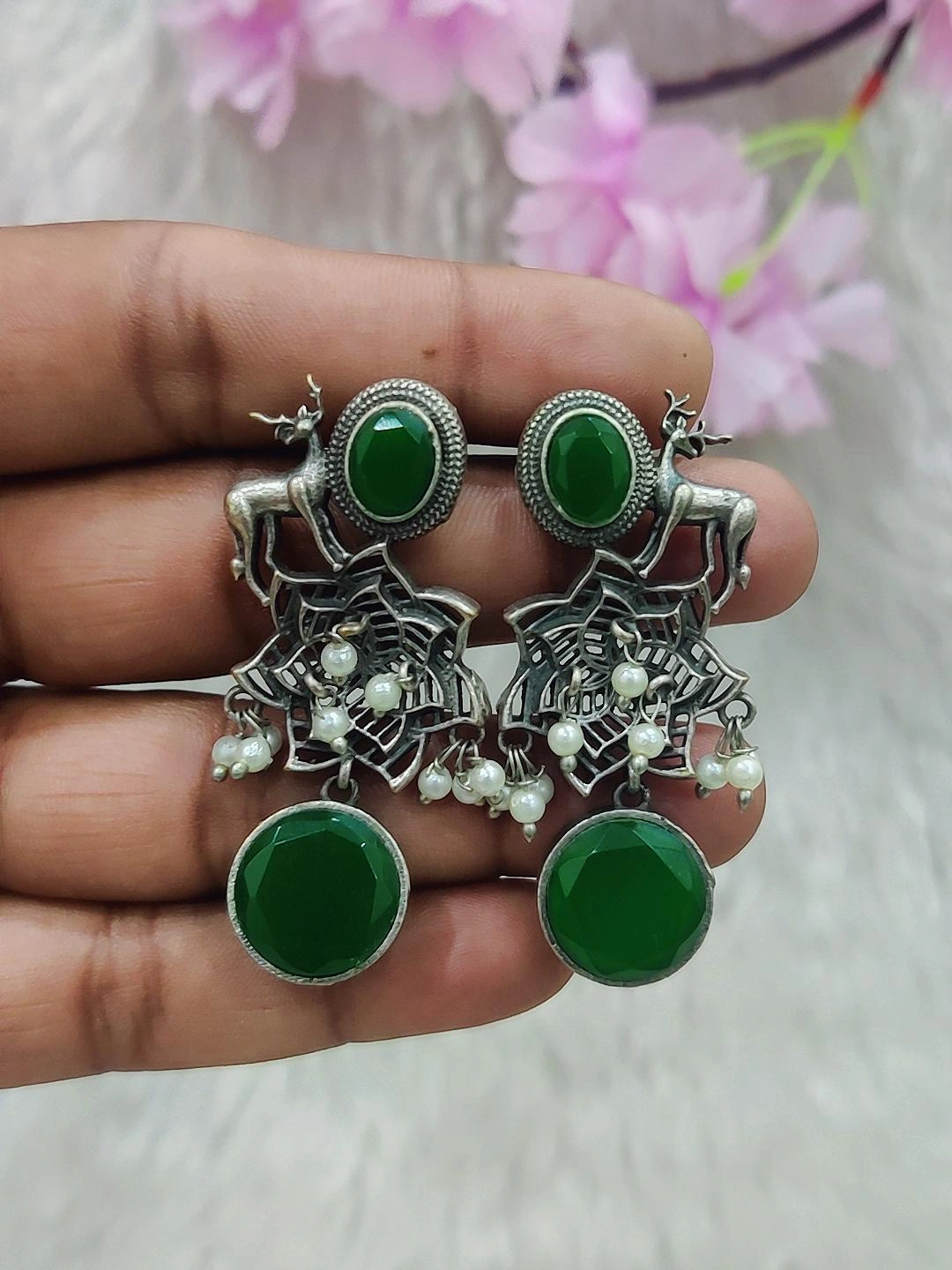 German Silver Earrings #GE052