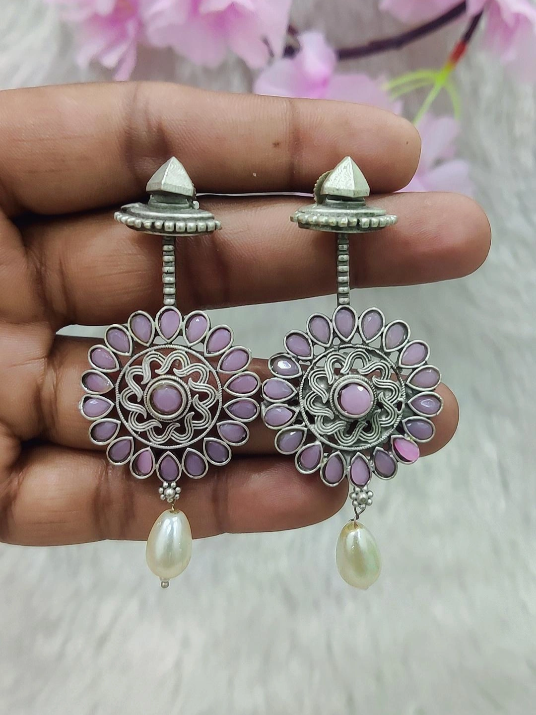 German Silver Earrings #GE071