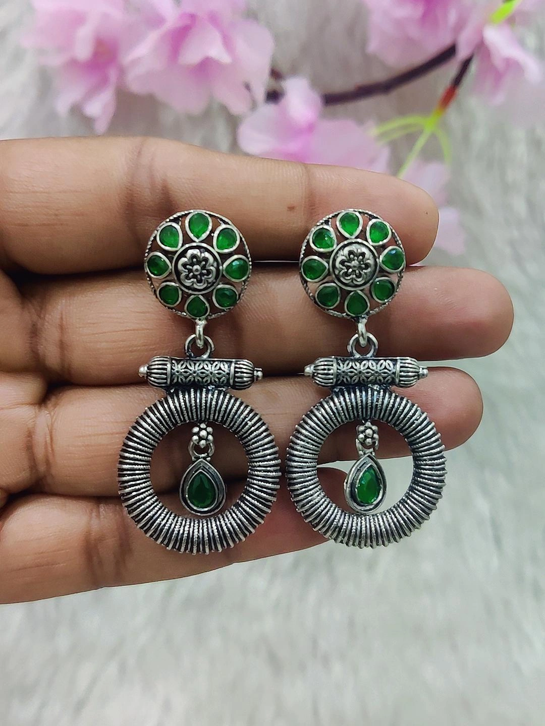 German Silver Earrings #GE076