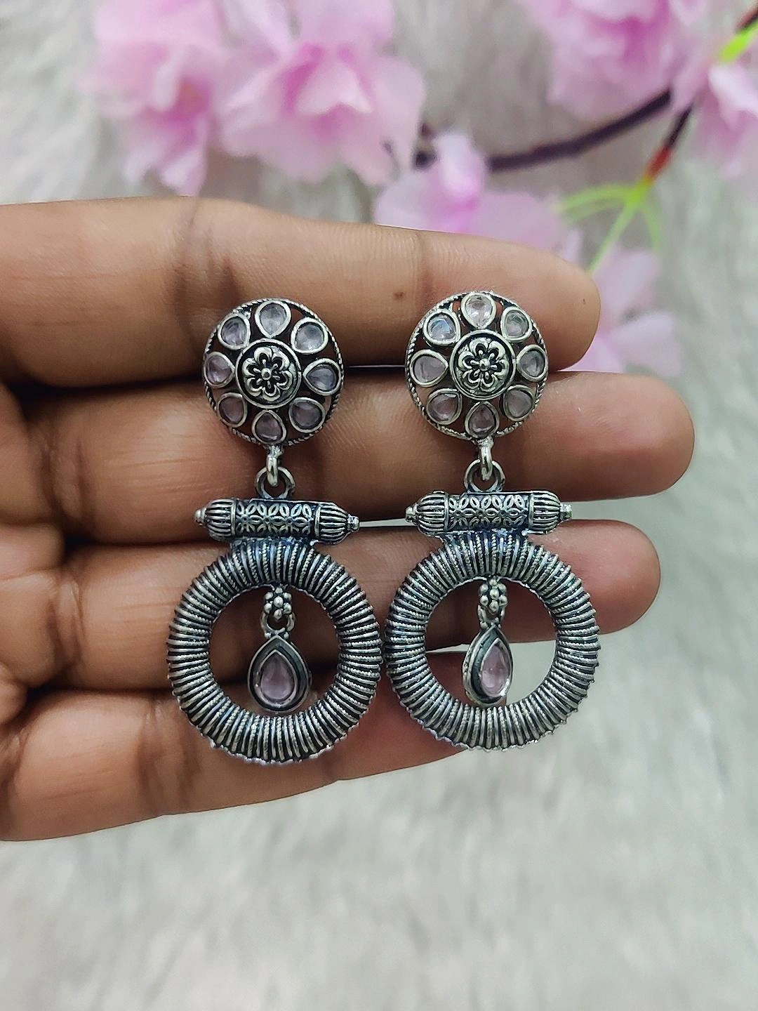 German Silver Earrings #GE077