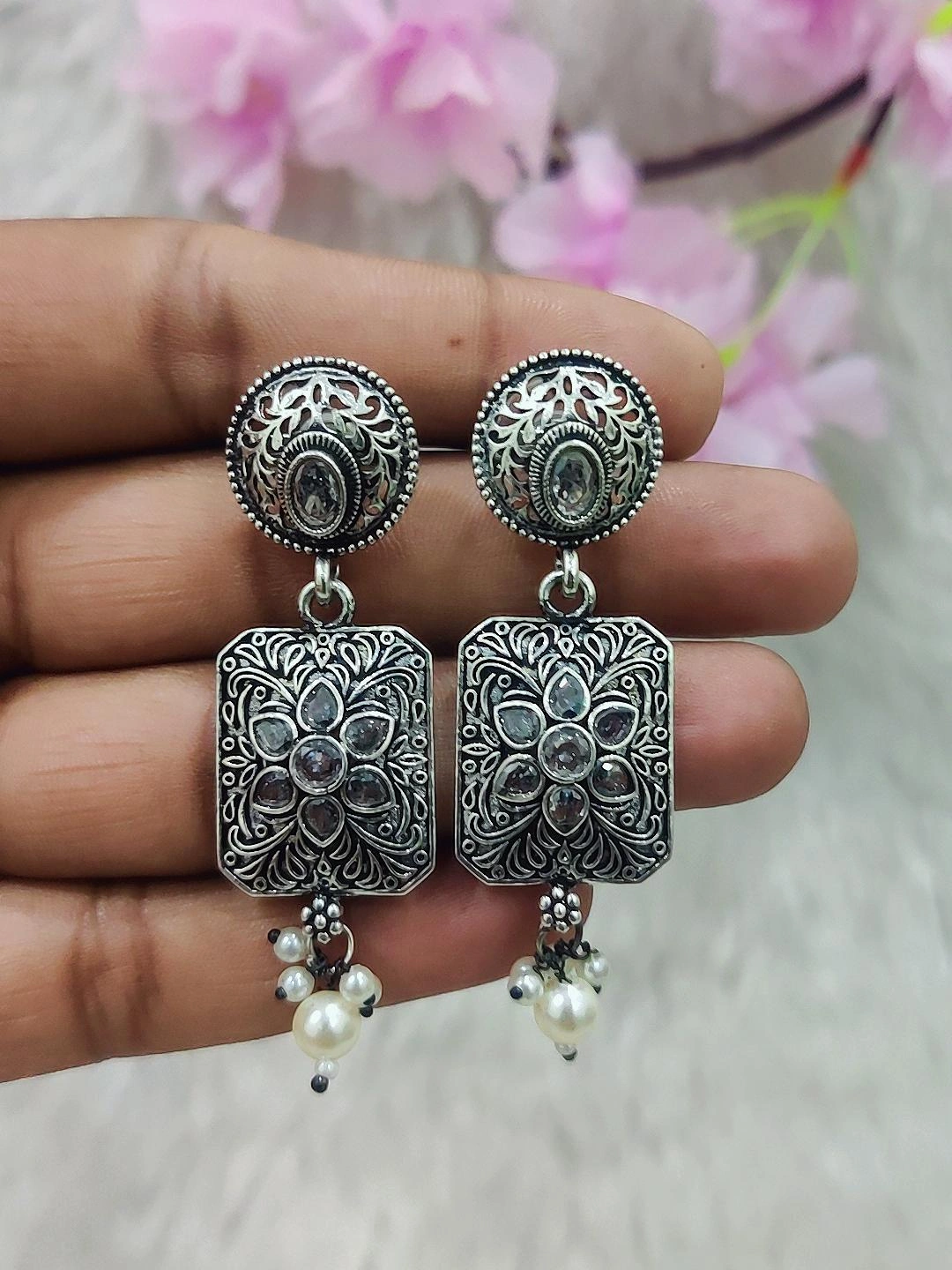 German Silver Earrings #GE078