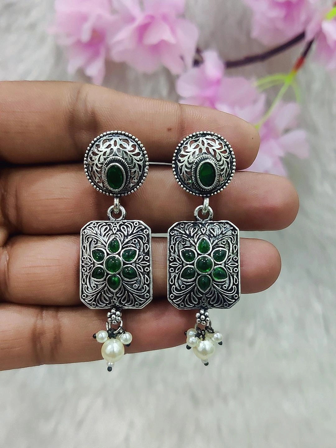 German Silver Earrings #GE079