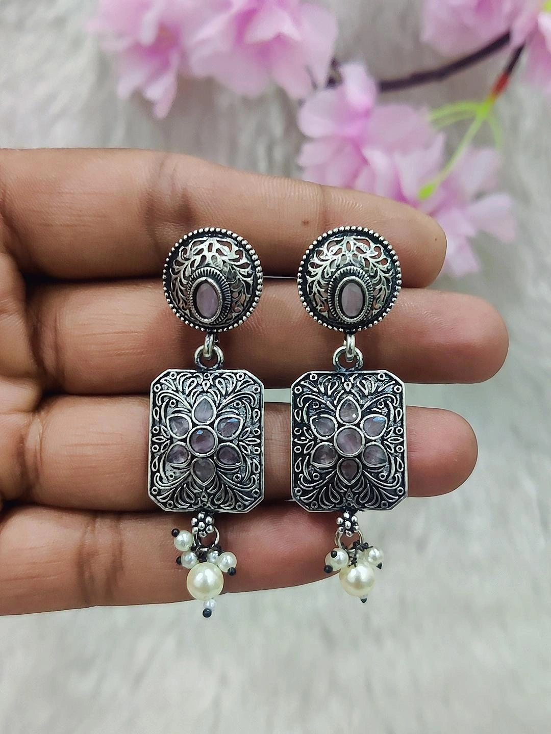 German Silver Earrings #GE081