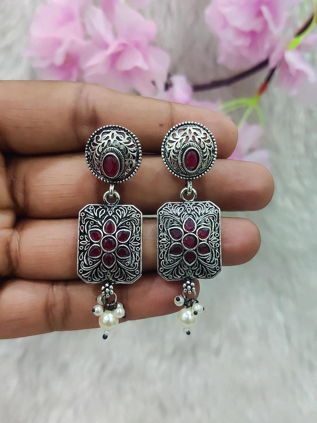 German Silver Earrings #GE082