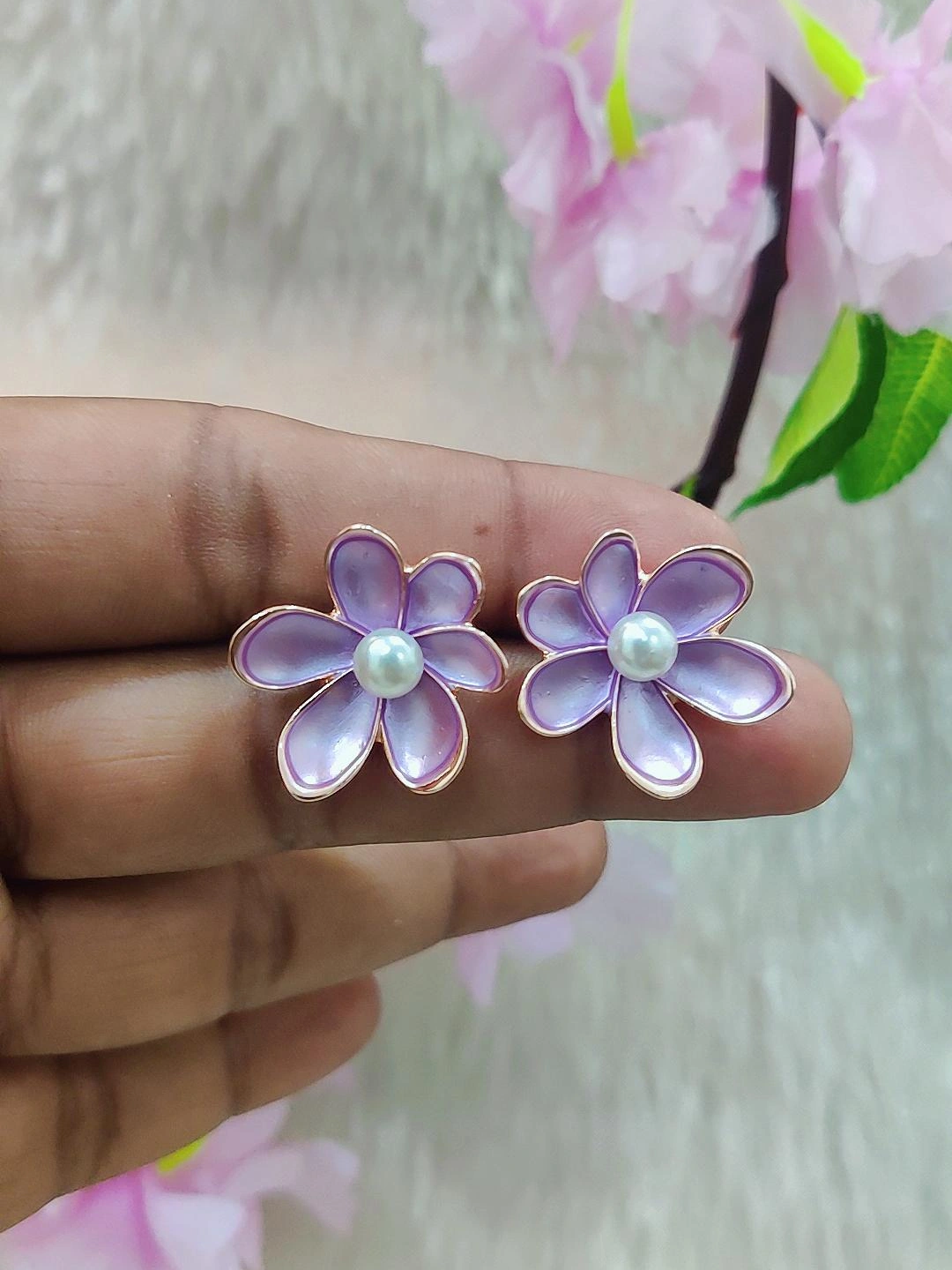 Floral Fashion Earrings #FE024-1