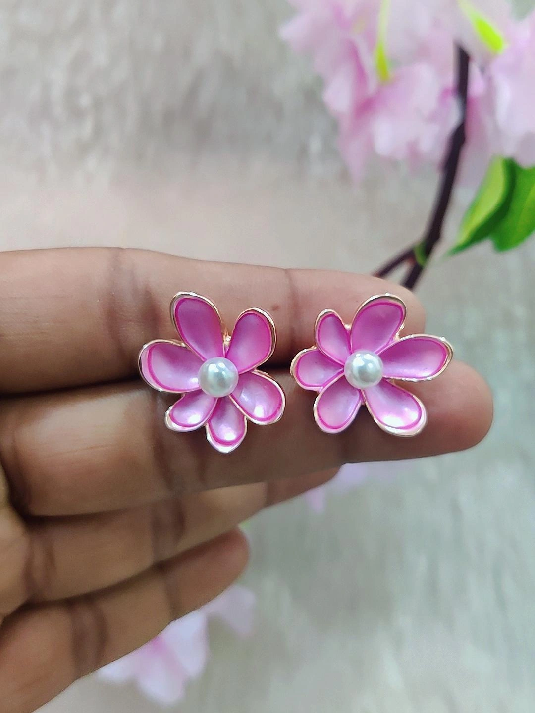 Floral Fashion Earrings #FE024-2