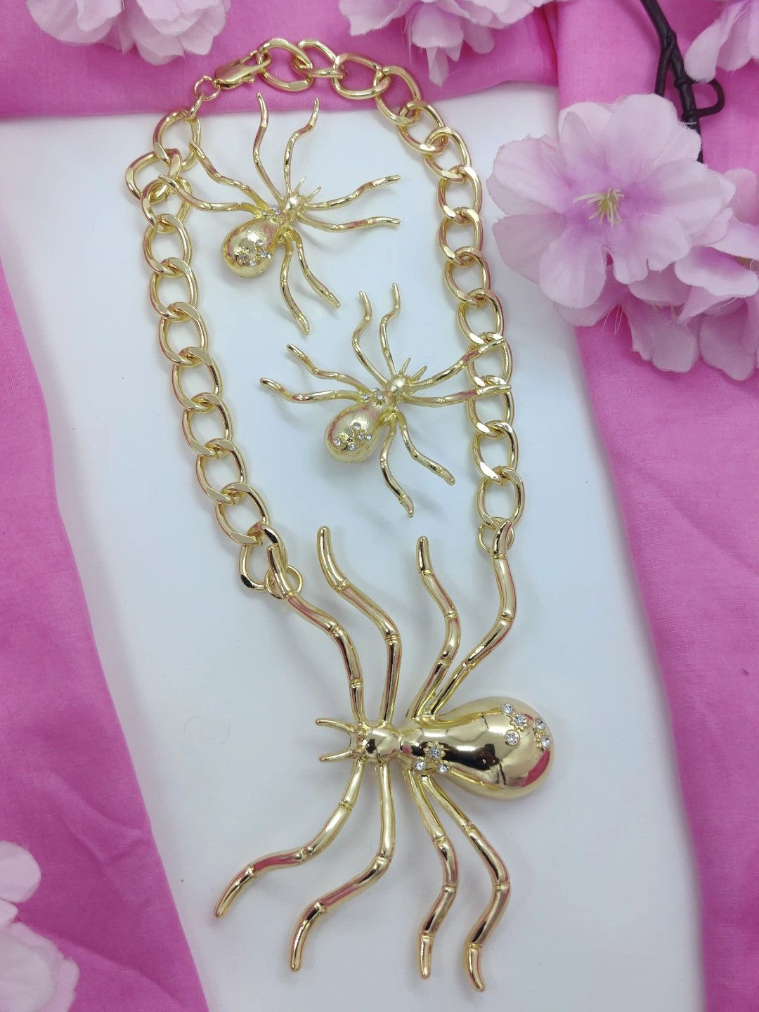 Collier Et Boucles D'oreilles Bug (insecte) - Ensemble Bijoux, Occasion