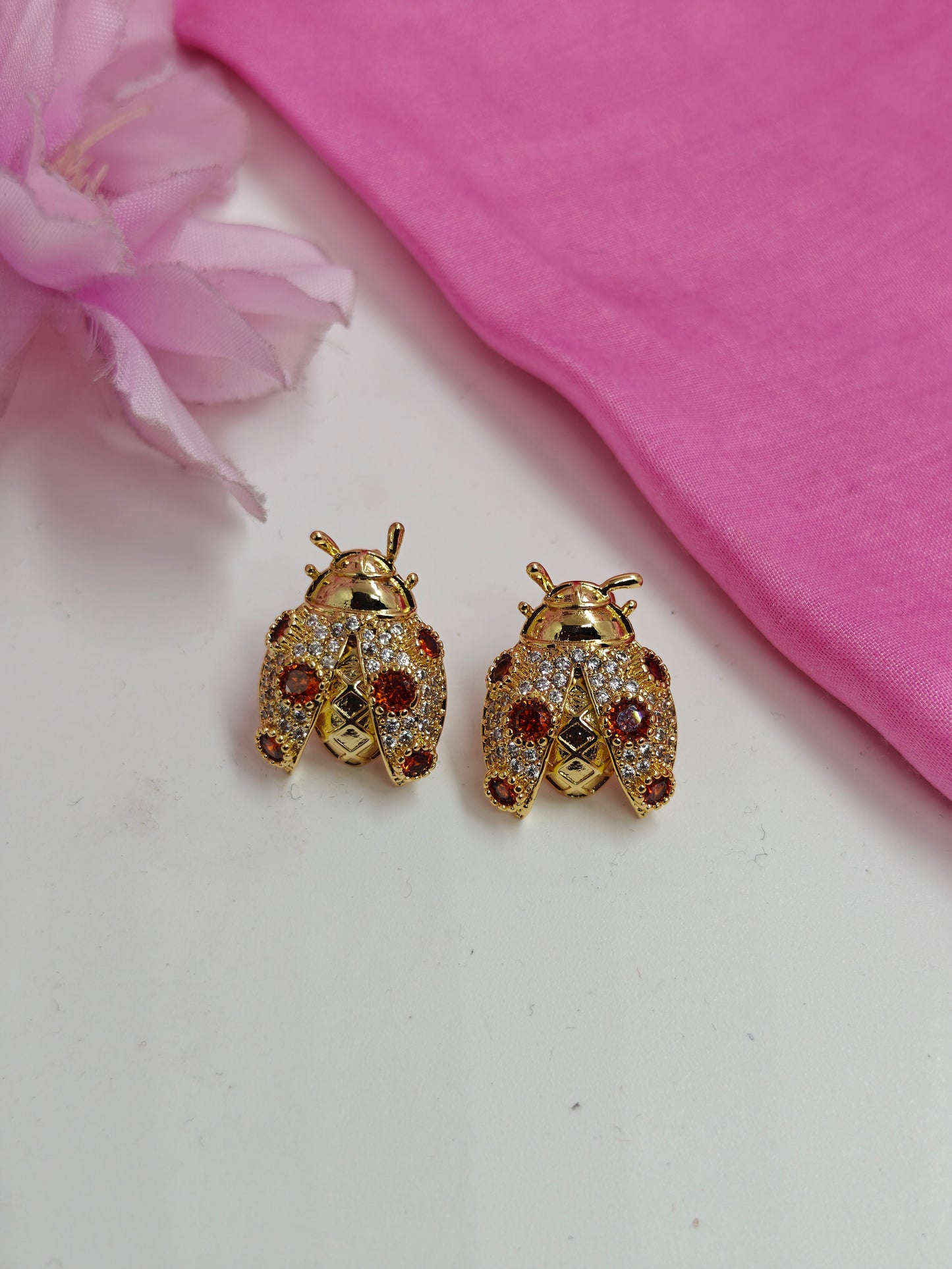 Quirky Earrings - Lady Bug #QNE-029