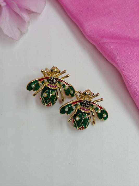 Quirky Earrings - Lady Bug #QNE-026