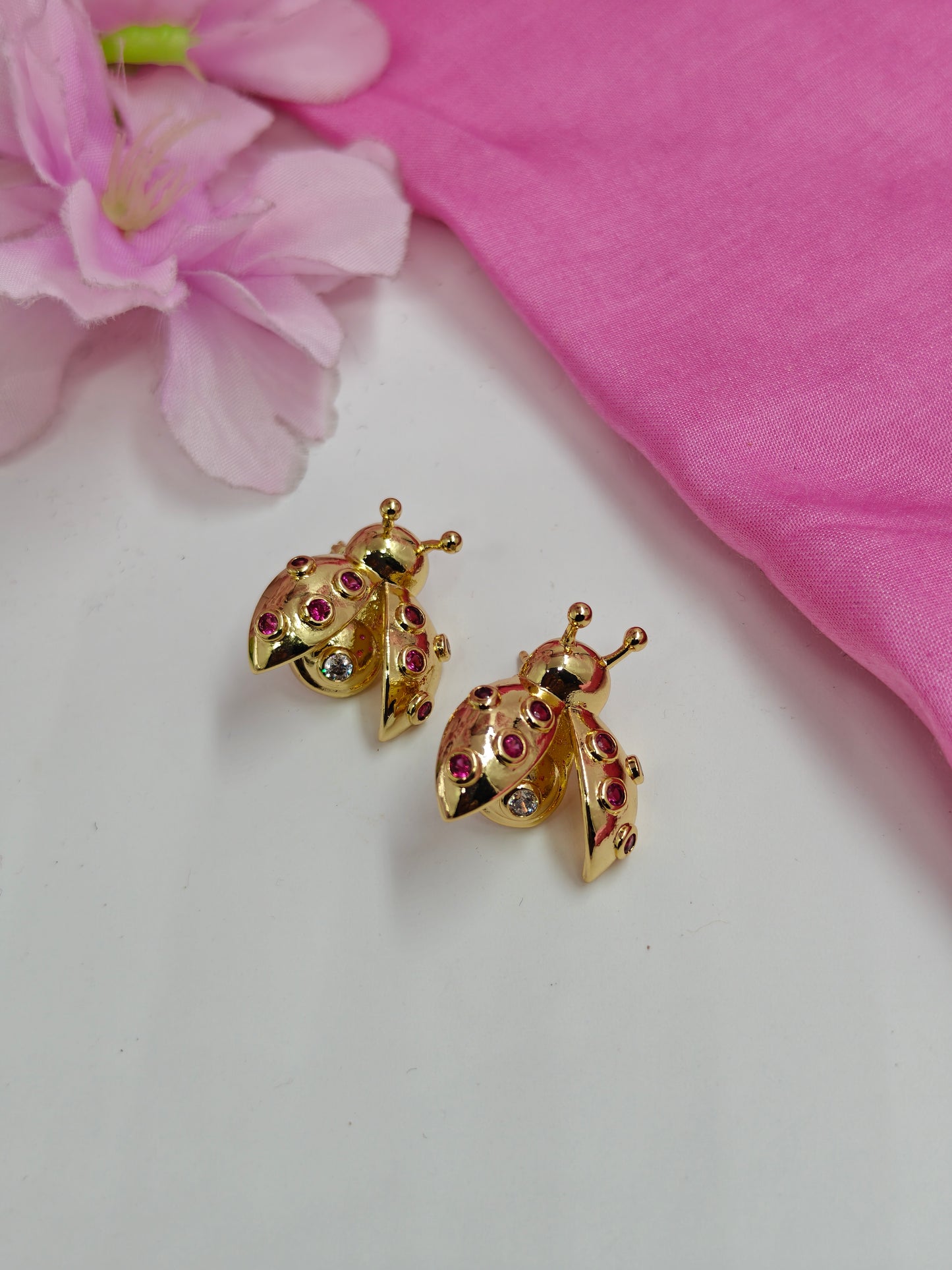 Quirky Earrings - Lady Bug #QNE-027