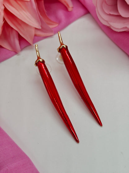 Quirky Laal Mirchi Earrings- #QNE-143