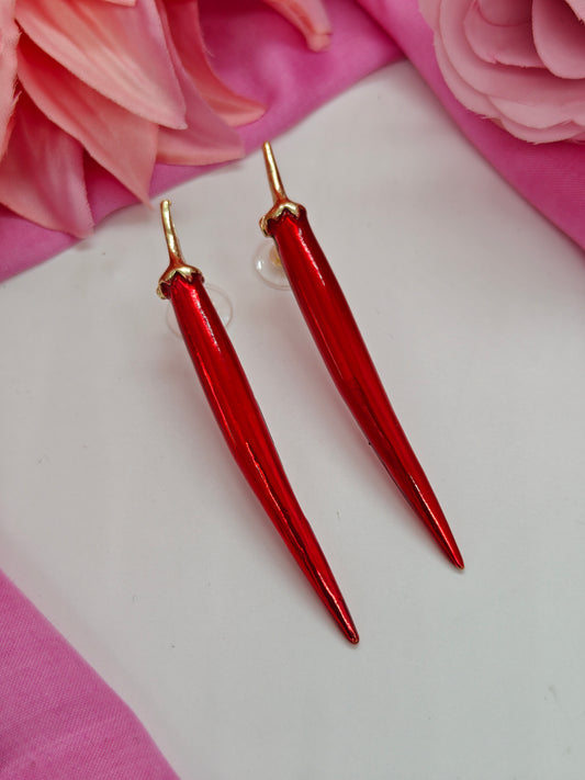 Quirky Laal Mirchi Earrings- #QNE-143