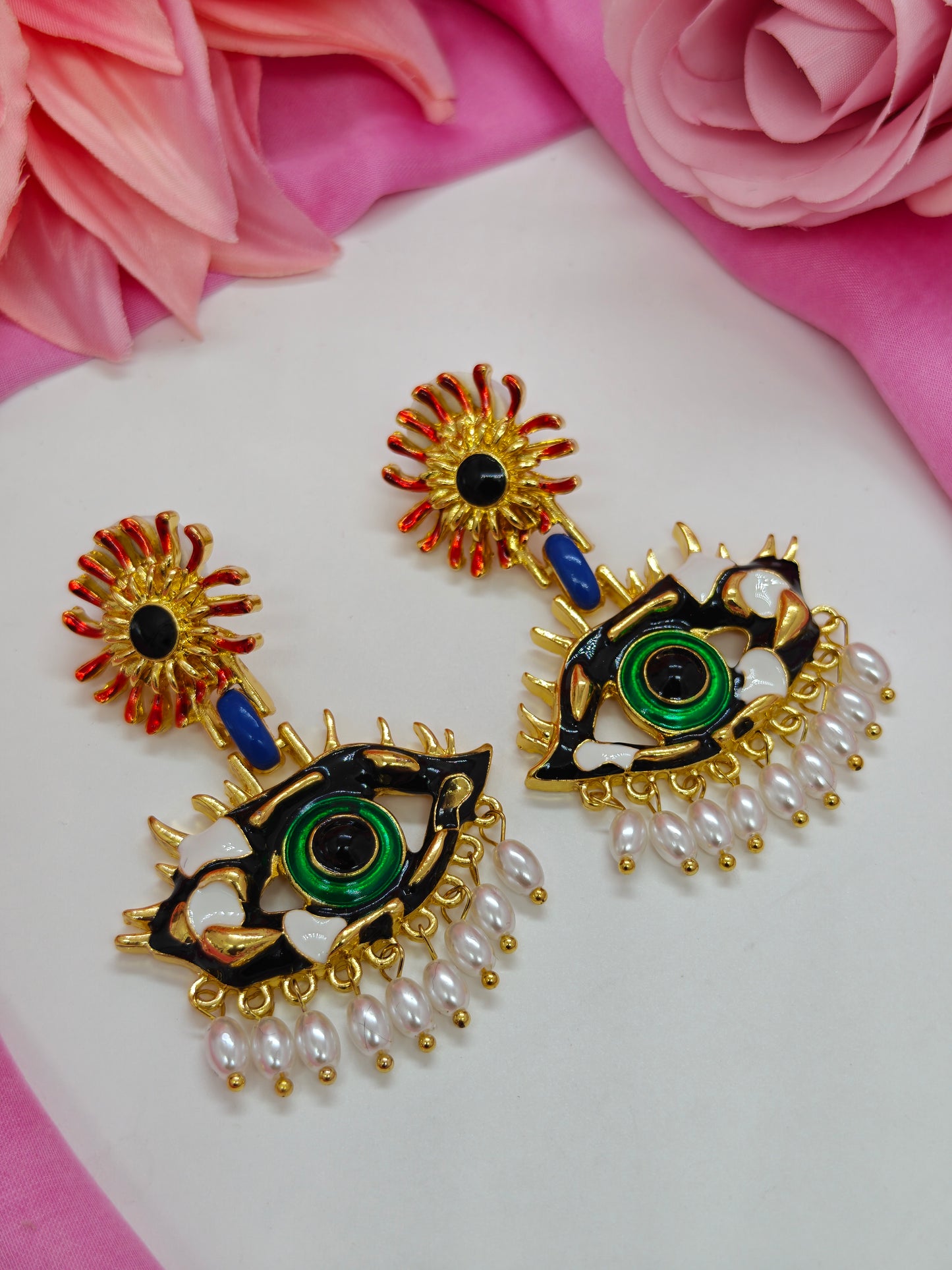 Quirky Evil Eye Earrings- #QNE-144