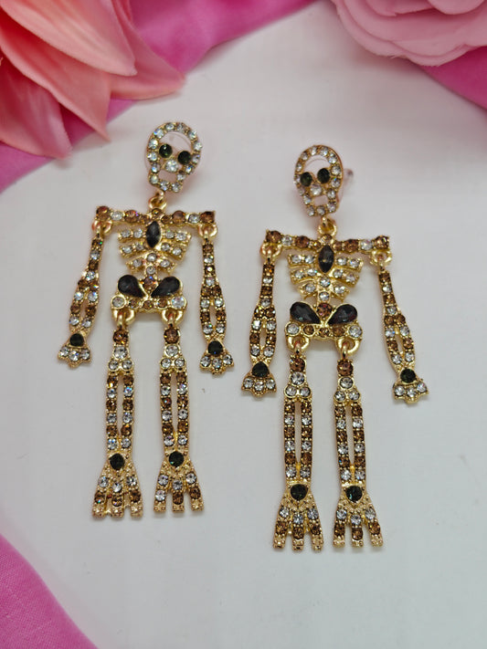 Quirky Skeleton Earrings- #QNE-149