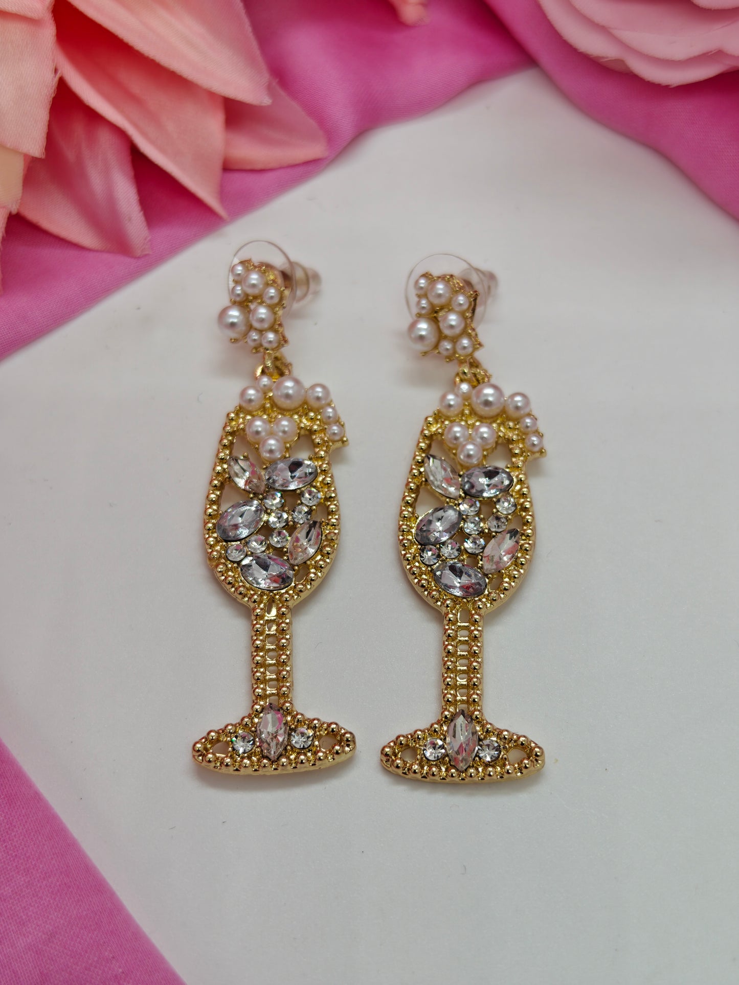 Quirky Wine Bottle Earrings- #QNE-160
