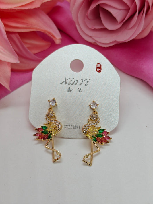 Quirky Earrings - Flamingo #QNE-041