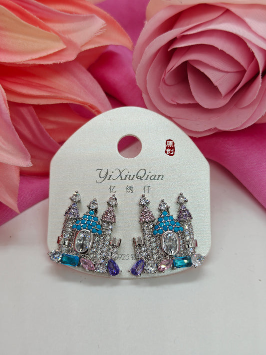 Quirky Earrings - Castle - #QNE-084